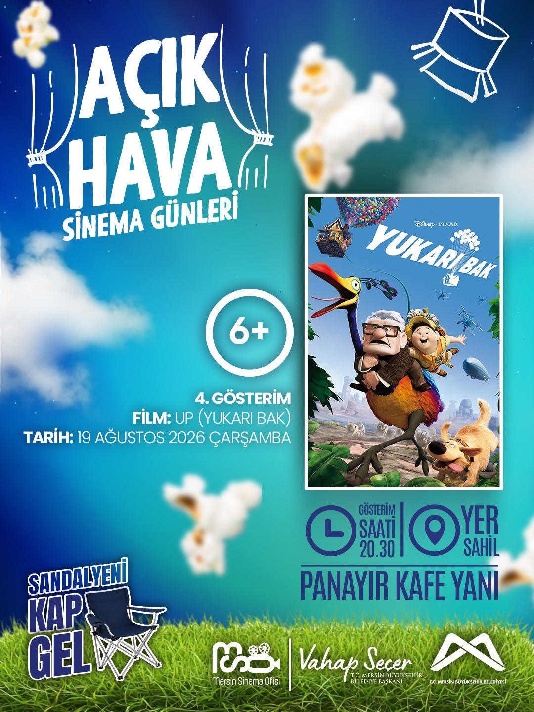 Büyükşehir Çocuklara “Yukarı Bak” Filmiyle Sahilde Sinema Keyfi Yaşattı