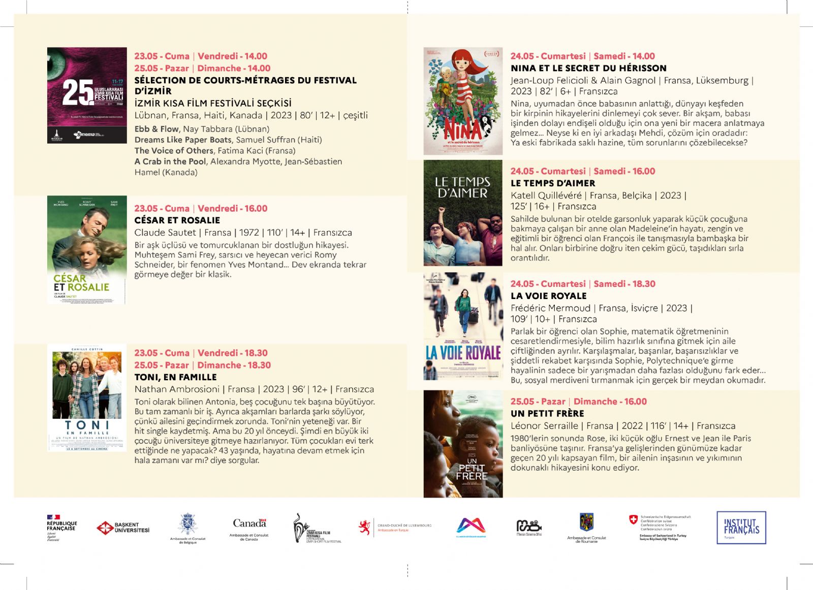 GÖSTERİM PROGRAMI