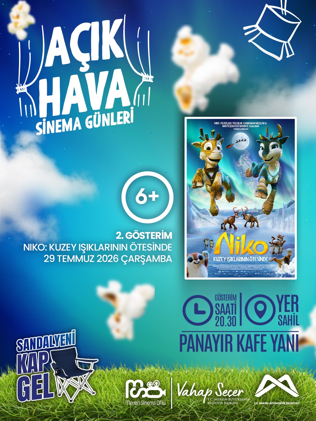 Mersin Cinema Office's Open-Air Film Screenings: This Time, Children Experienced Open-Air Cinema