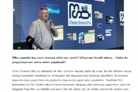 Hayallerini gerçekleştirmek için sinemacıları Mersin?e bekliyoruz! Cınedergi 13 Nisan 2024