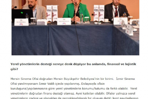 Hayallerini gerçekleştirmek için sinemacıları Mersin?e bekliyoruz! Cınedergi 13 Nisan 2024