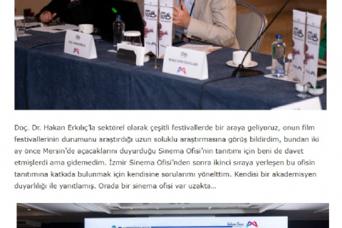 Hayallerini gerçekleştirmek için sinemacıları Mersin?e bekliyoruz! Cınedergi 13 Nisan 2024