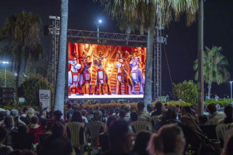 Mersin Sinema Ofisi Açık Hava Sinema Gösterimlerinde Bu Kez Çocuklar Açık Havada Sinema Deneyimi Yaşadı